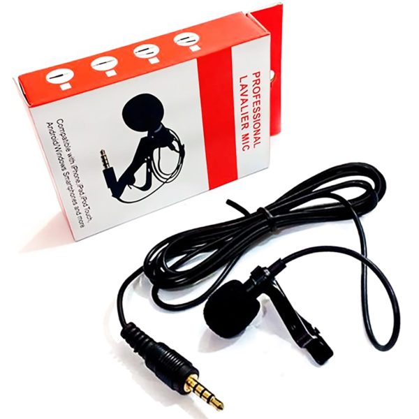 Professional Lavalier Mic – 3.5mm forMobile Phones