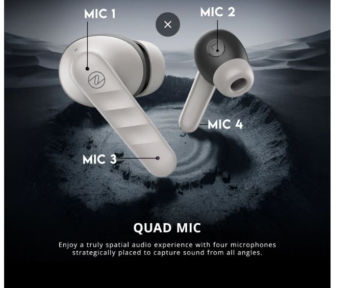 Carbon Earbuds – ENC with HyperBass Technology for Superior Sound